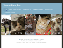 Tablet Screenshot of poundpetsinc.com